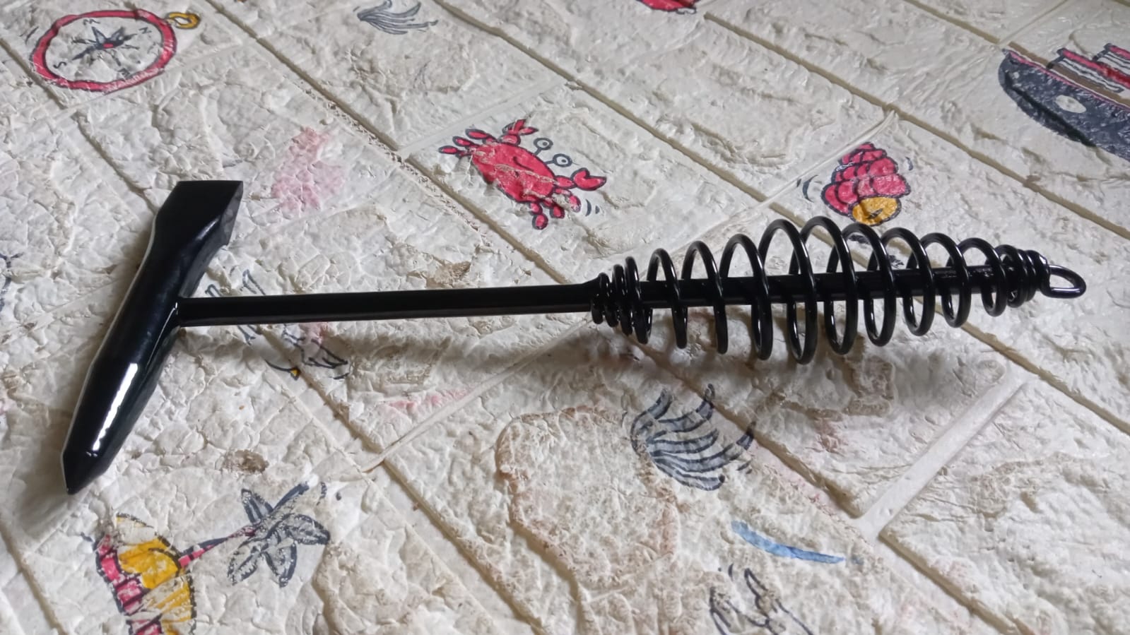 Welding Slag Removal Tool Chipping Hammer with Coil Spring Handle, Mufti Functional for Cleaning Removing Slag Industrial Weld Slag Spatter Removal Tool Welding Hammer, for Machinery Electrician (1 Pc ) - Image 11