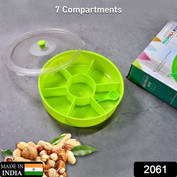 Multipurpose Dry-fruit and masala box with single spoon. - Image 2