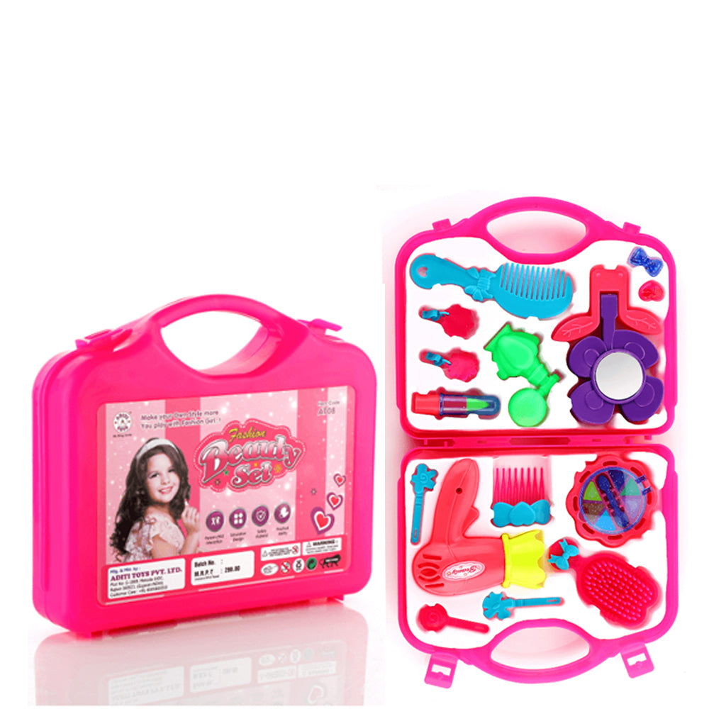 Beauty Make up Set for Kids Girls with Fold-able Suitcase (Multicolour) - Image 7
