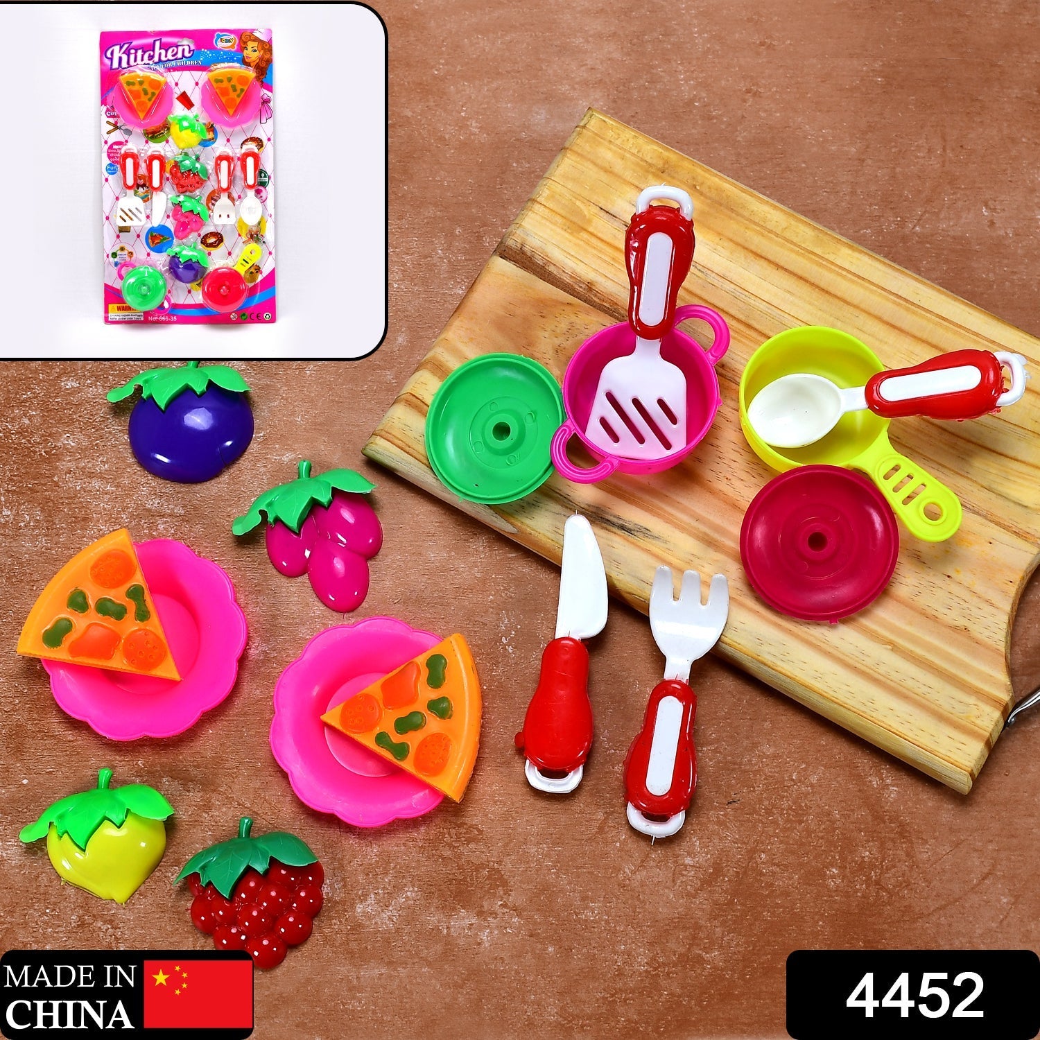 Plastic Kitchen Set Tea Party Kitchen Set Toy for Girls Boys - Image 2