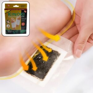 kinoki Cleansing Detox Foot Pads, Ginger & salt Foot Patch -10pcs (Free Size, White) (X194)