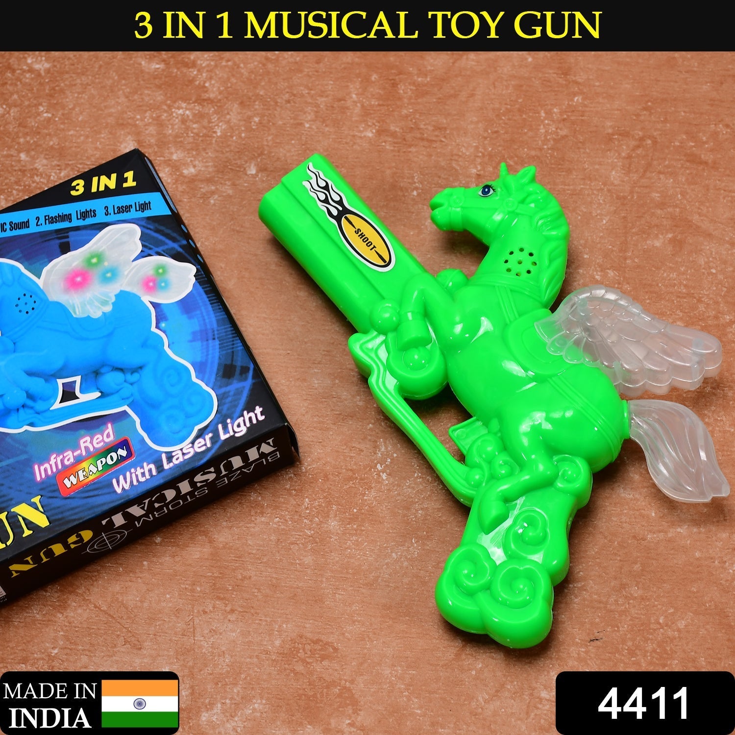 Musical Laser Light Effect Gun For Kids - Image 2