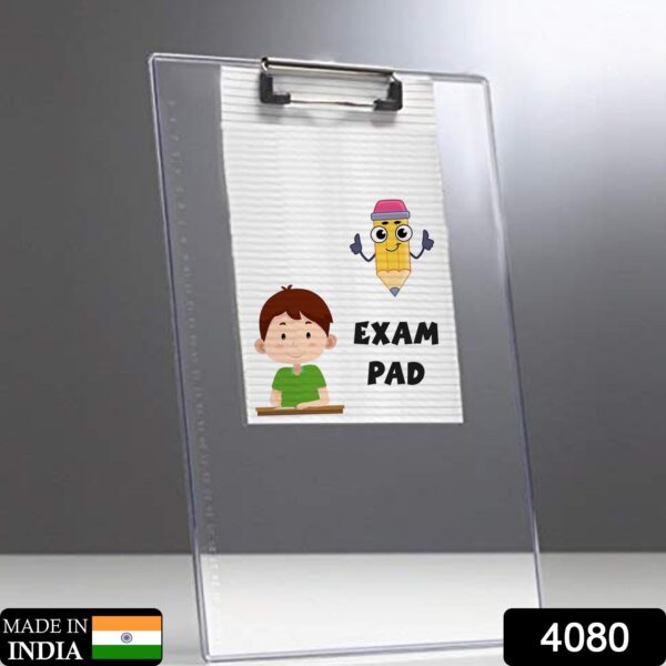 Transparent Premium Exam Pad with Centimeter Measuring Side for Students - Image 2