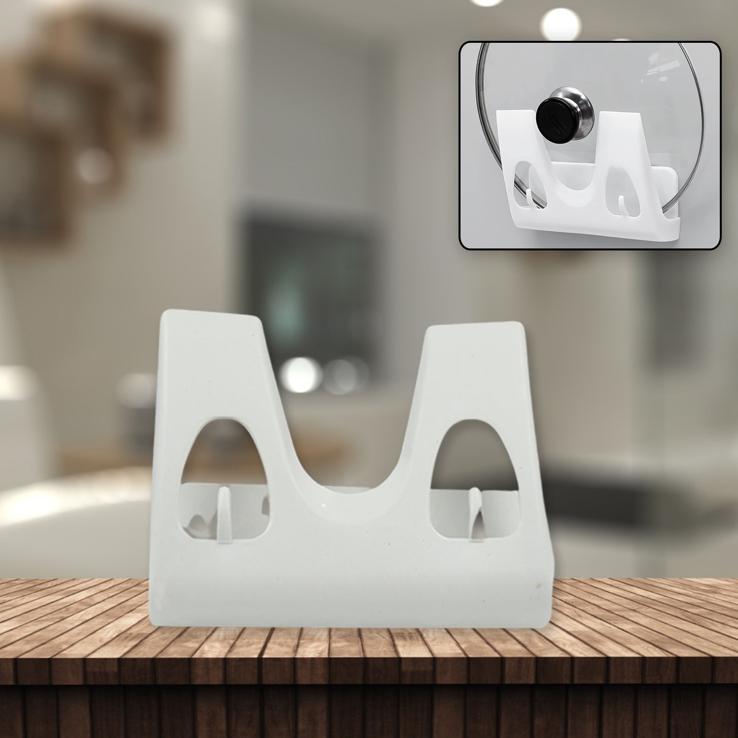 Multifunction Kitchen Rack: Plate, Dish Rack, Pot Lid Holder (Wall Mounted) - Image 6