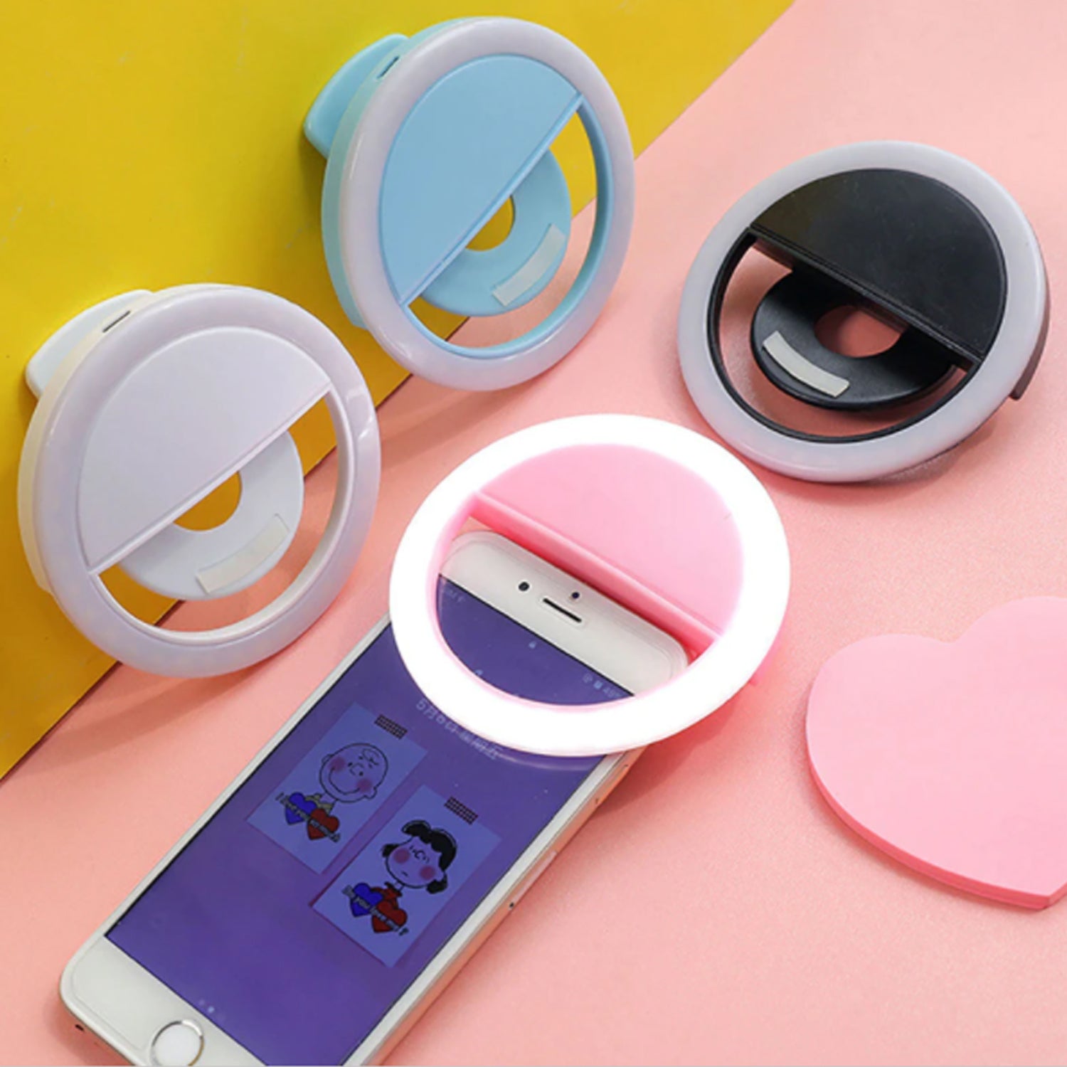 Selfie Ring Light used for applying bright shade over face during taking selfies and making videos etc. (MKK-X70) - Image 7