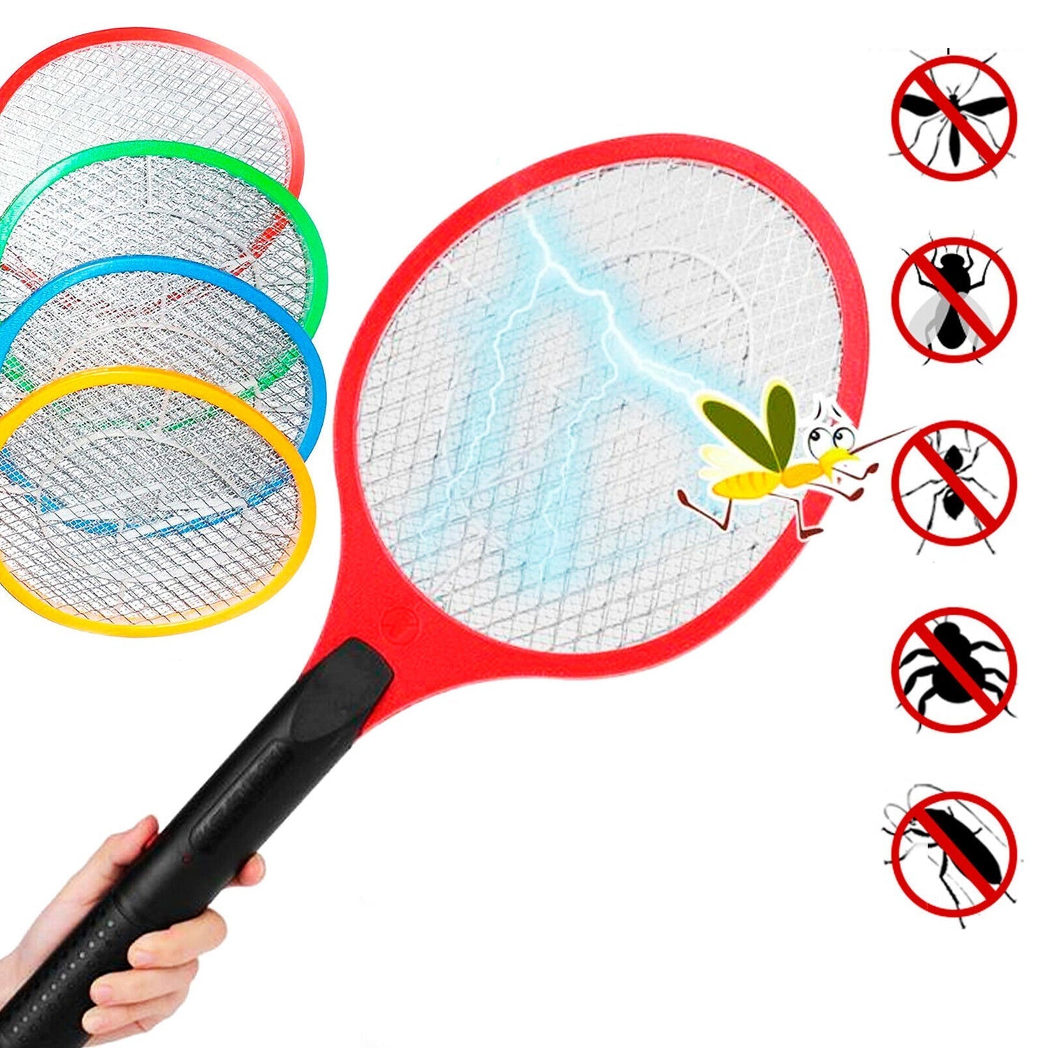 Mosquito Killer bat Electric Rechargeable swatter Killing Racket / Zapper Insect Killer - Image 7