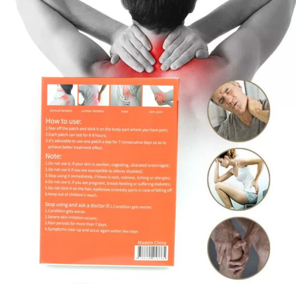 Ant Pain Relief Patch - Pack of 8 Patches | Instant Relief from Muscular Pain & Joint Pain| Natural Pain Relief Patches | Powerful Pain Relief, No Side Effects - Image 3
