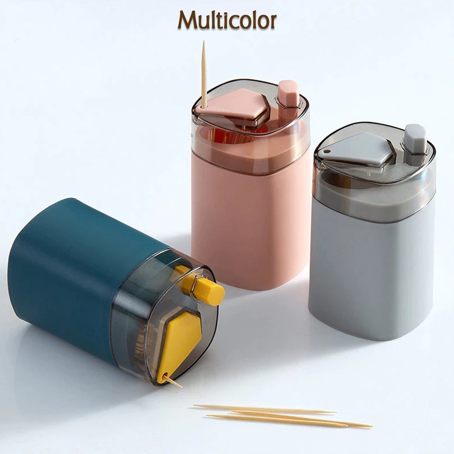 Toothpick Holder Dispenser, Pop-Up Automatic Toothpick Dispenser for Kitchen Restaurant Thickening Toothpicks Container Pocket Novelty, Safe Container Toothpick Storage Box. - Image 8