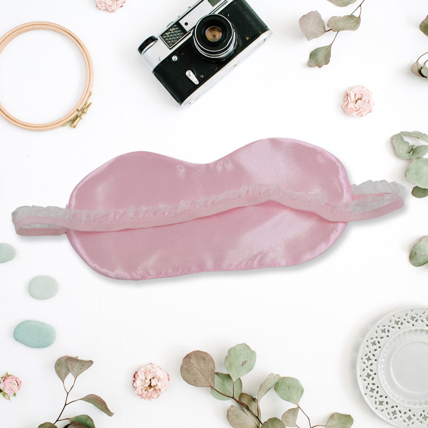 New Men, Women Blindfold Soft Satin Sleep Mask Eye Mask Blind fold Block Out Light for Travel, Shift Work & Meditation (1pc) - Image 3