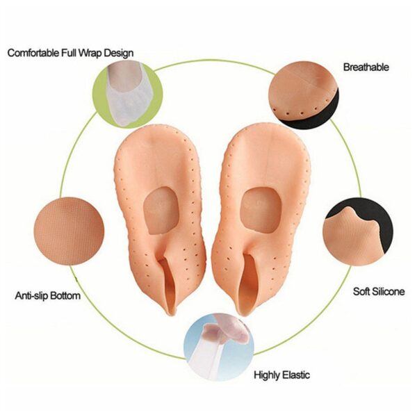 Anti Crack silicone Gel Foot Protector Moisturising Socks (X604) - Image 2