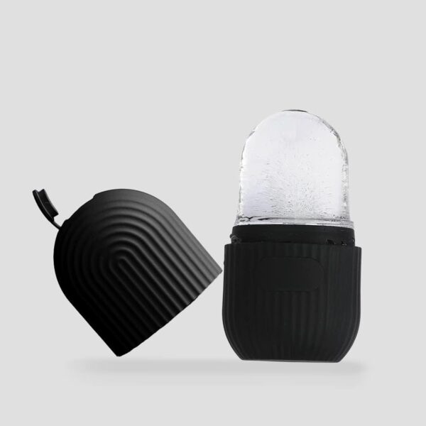 Face Ice Roller Massager for Swelling & Puffiness Reduction (Black)
