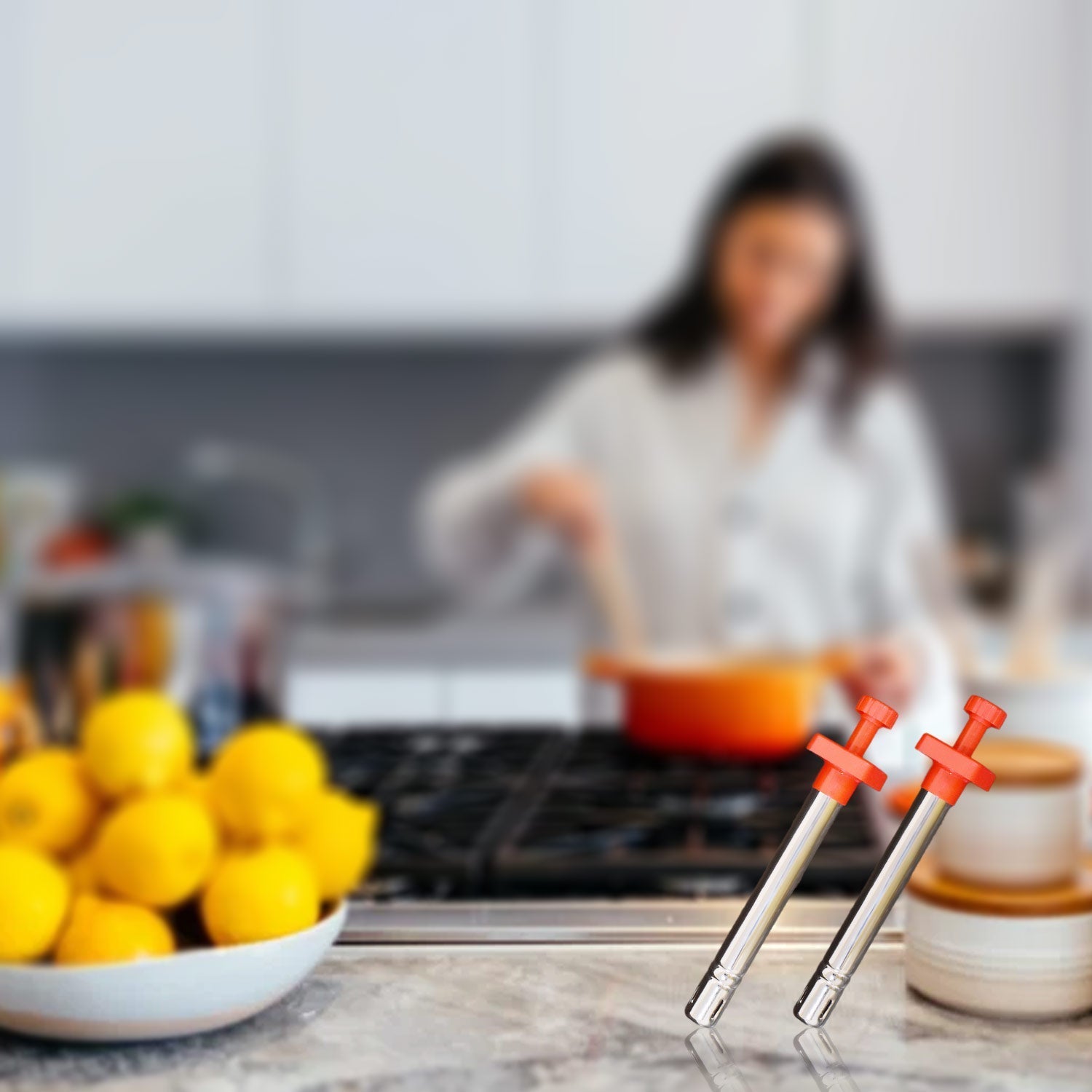 Stainless Steel Square Gas Lighter - Image 3