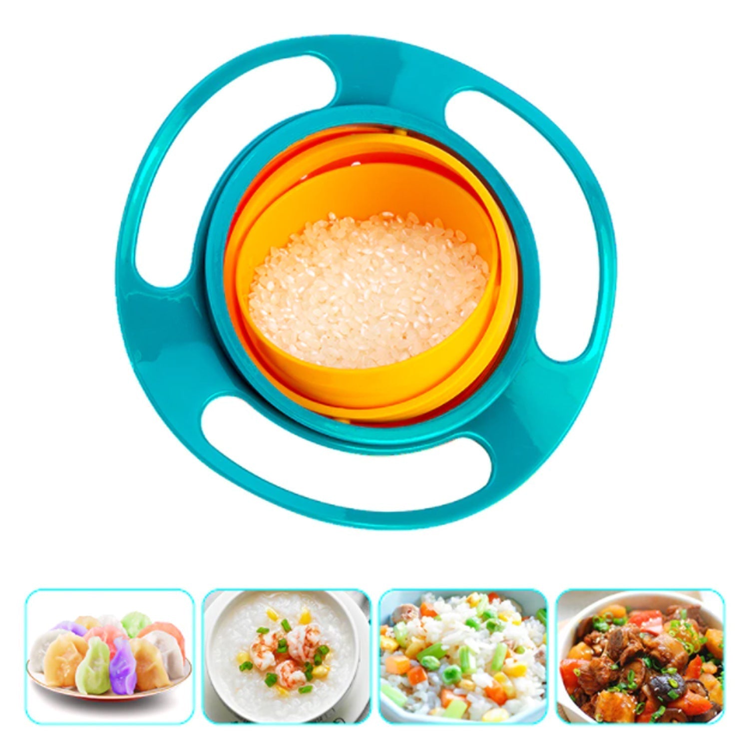 Rotating Baby Bowl used for serving food to kids and toddlers etc. (MKK+X76)