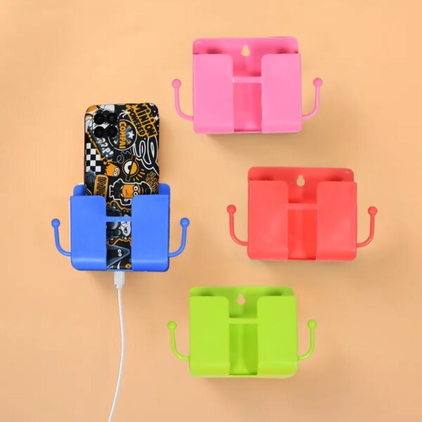 Wall Mounted Storage Box / Remote Storage Organizer Case with 2 Side Hanging Hooks (4 Pcs Set)(X522) - Image 2