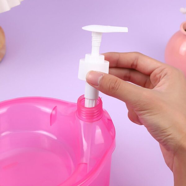 Double Layer Liquid soap Dispenser with Pump and Sponge, ( 2 in 1 ) (X357) - Image 4