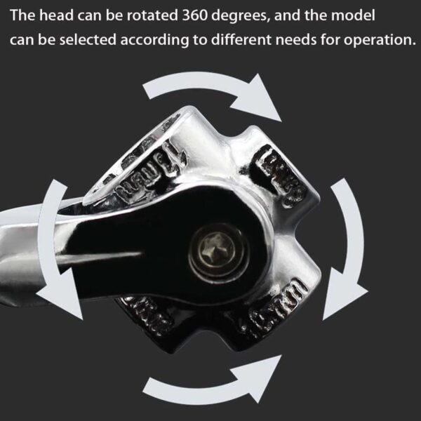 48 in 1 Socket Point Universal Car Repair 360 Degree Fixed Square, Hex, Torx Hand Tool Wrench - Image 3