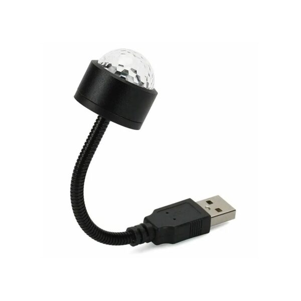 USB Star Night Light Projector and Mini Disco Ball Light, Adjustable Auto Roof Interior Car Ceiling Lights, Flexible Atmosphere Strobe Light Decorations for Bedroom Car Party Ceiling - Image 4