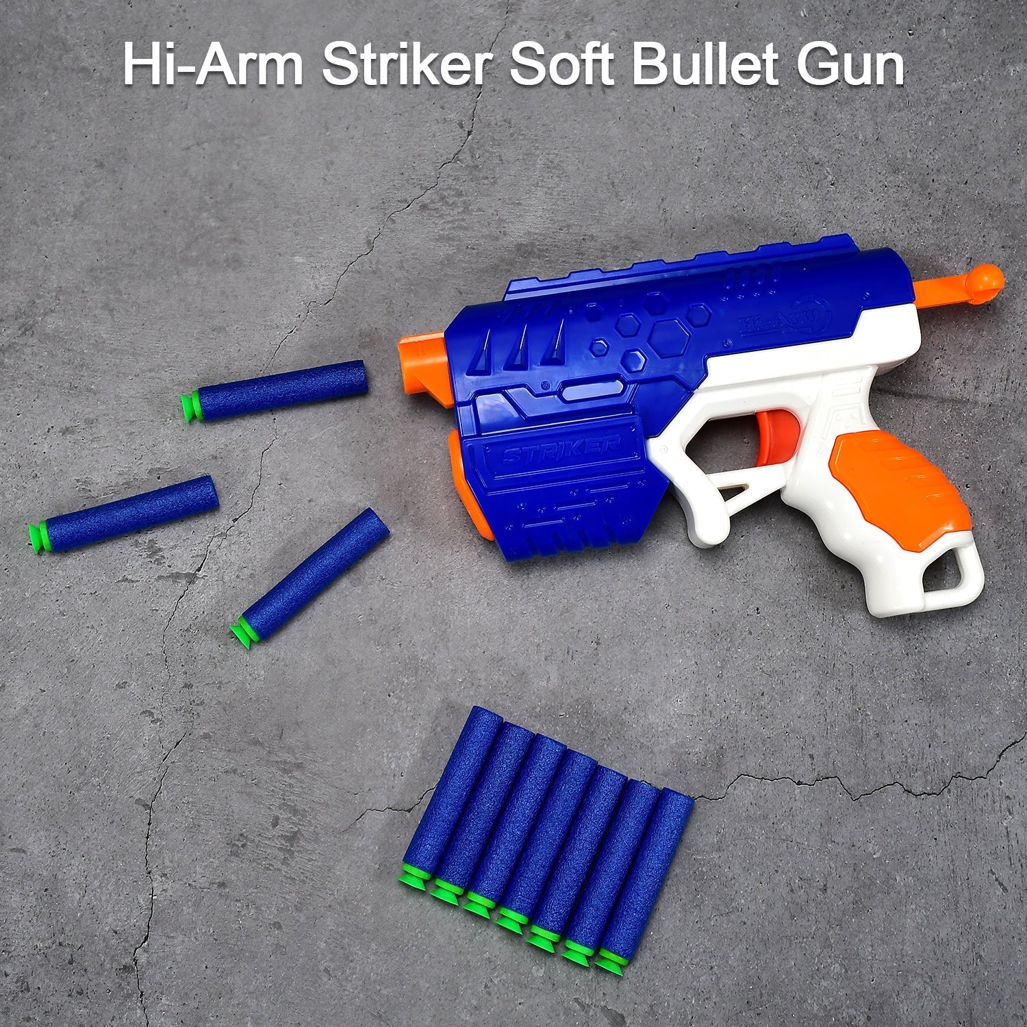 Hi-Arm Gun with 10xFoam Suction Bullet ,Made with ABS Plastic ,Solid Build ,Target Shooting - Image 3