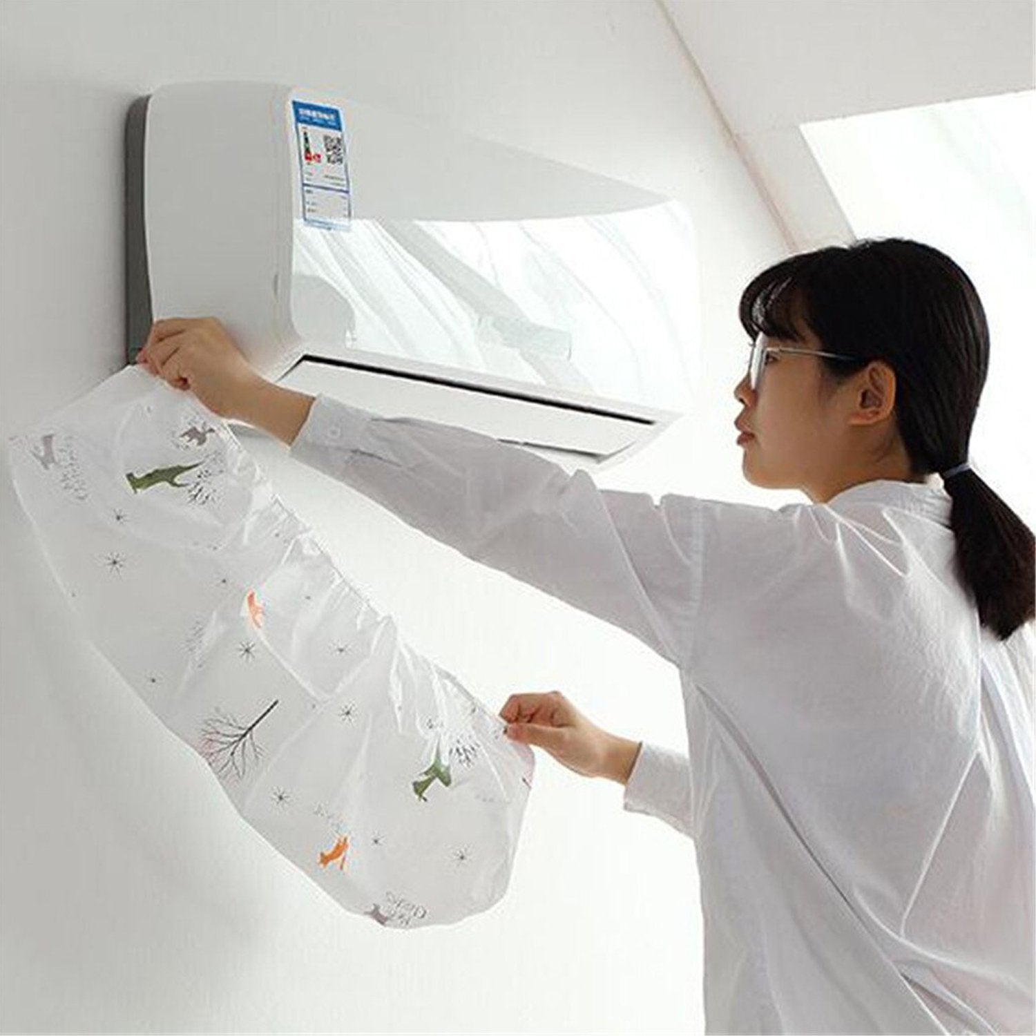 Air Conditioning Dust Cover Waterproof Folding Ac Cover AC CAP ((F23)1/5X257) - Image 3