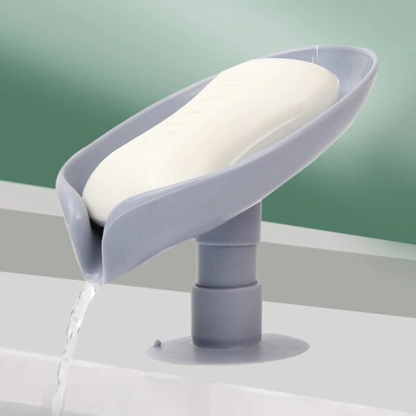 Self Draining Soap Holder for Bathroom Leaf Shape Soap Tray (1PCS) (X820)