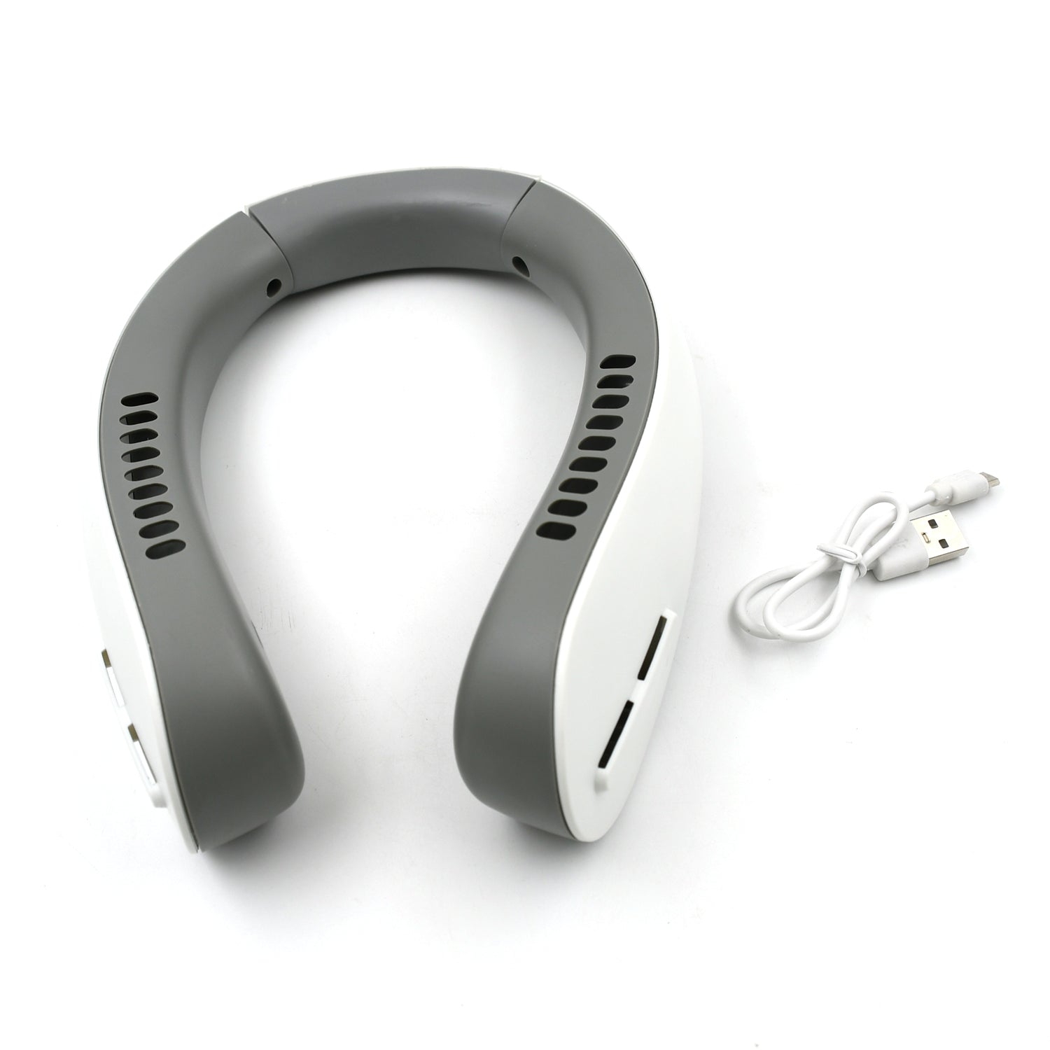 Neck Fan, Portable and Wearable Personal Fan, USB Rechargeable, Headphone Design, Neckband Fan with 3 Speeds, suitable for outdoor family sports travel (X681) - Image 3