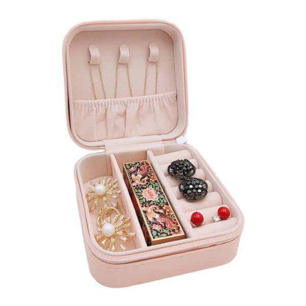 Mini PU Leather jewellery Box for Travel & Storage (X863) - Image 6