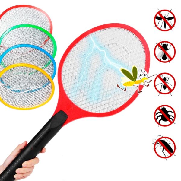 Rechargeable Electric Mosquito Killer Racket with Cable - Image 3