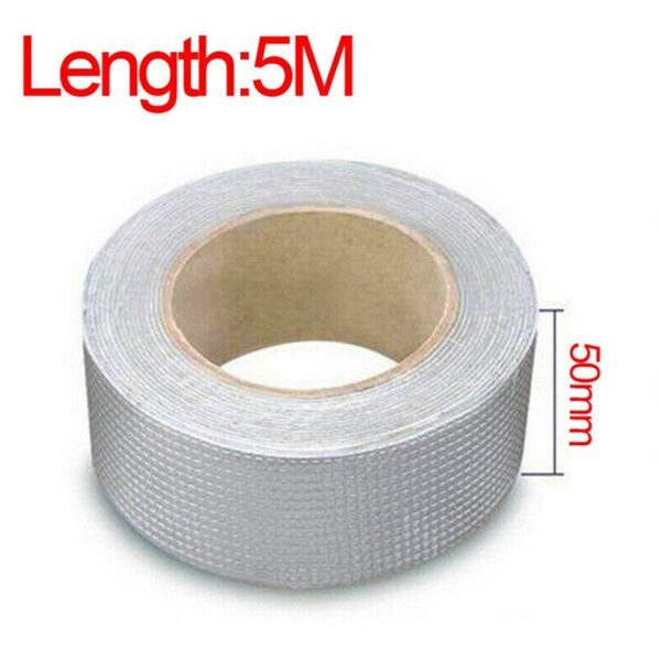 Self-Adhesive Insulation Resistant High Temperature Heat Reflective Aluminium Foil Duct Tape Roll (0.8mm) - Image 5