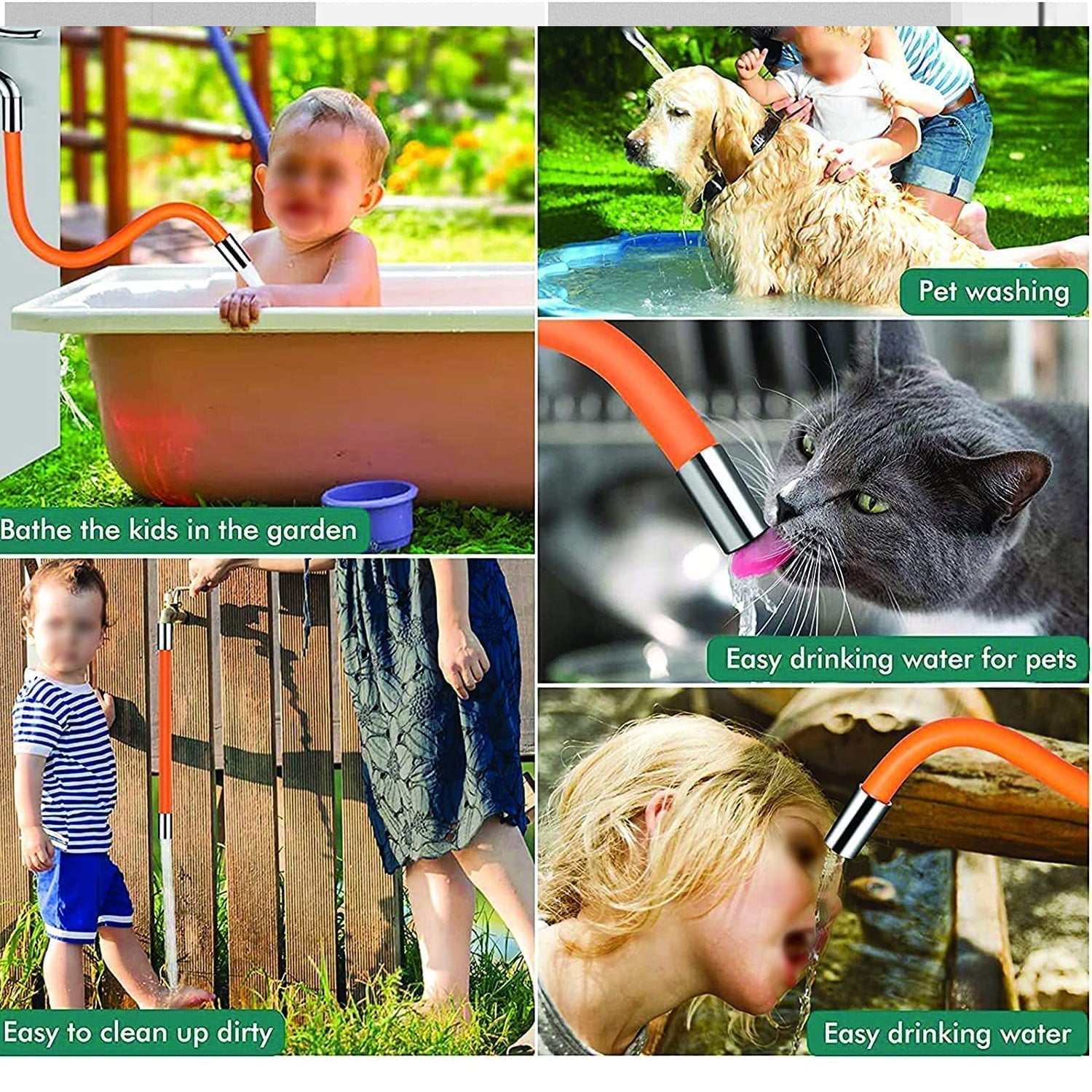 Flexible Water Tap Extender, Universal Foaming Extension Tube with Connector, 360 Free Bending Faucet Extender, Adjustable Sink Drain Extension (18cm) - Image 4