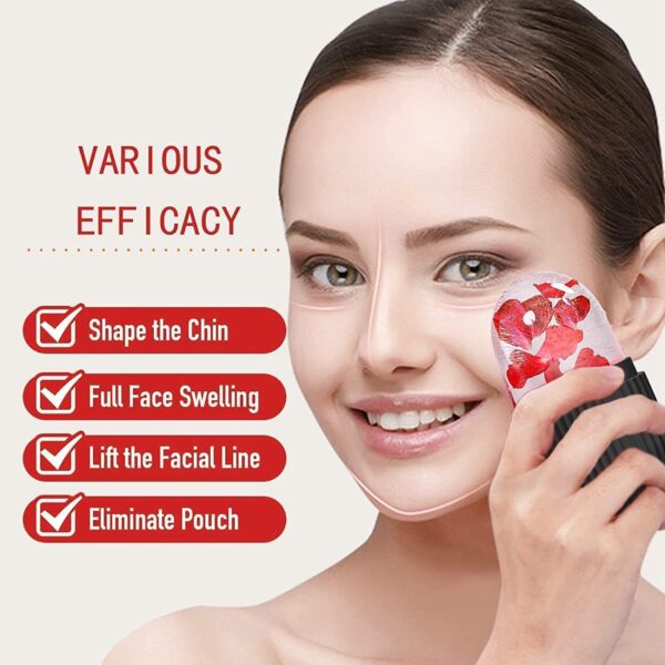 Face Ice Roller Massager for Swelling & Puffiness Reduction (Black) - Image 3
