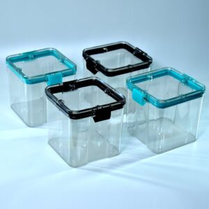 4Pc Square Container 700Ml Used For Storing Types Of Food Stuffs And Items. (X326)