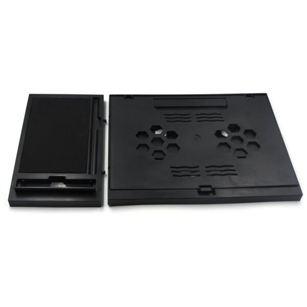 Laptop Stand Suitable Portable Foldable Compatible with MacBook Notebook Tablet Tray Desk Table Book with Free Phone Stand - Image 4