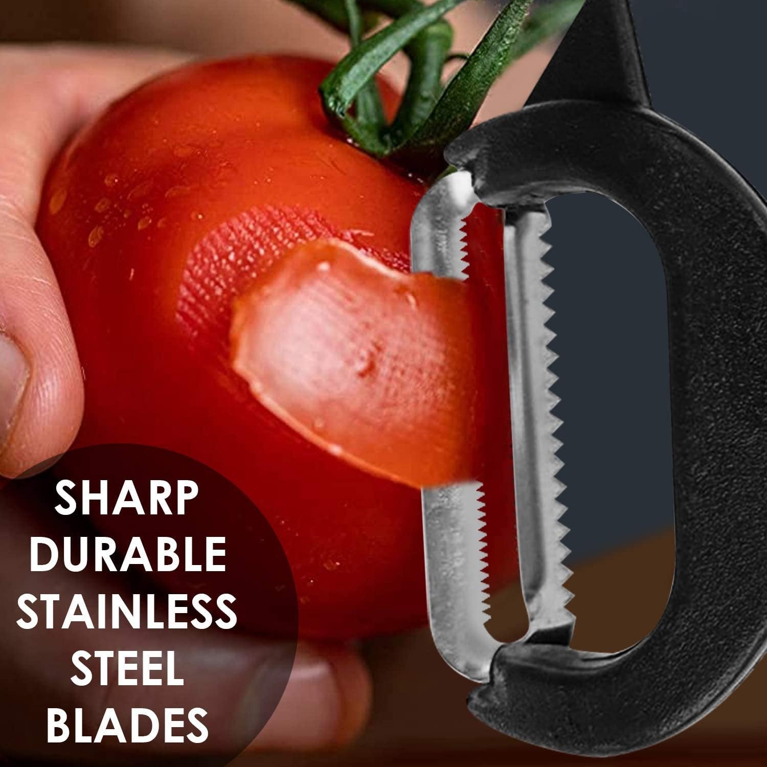 2-in-1 Double Julienne and Vegetable Peeler - Image 3