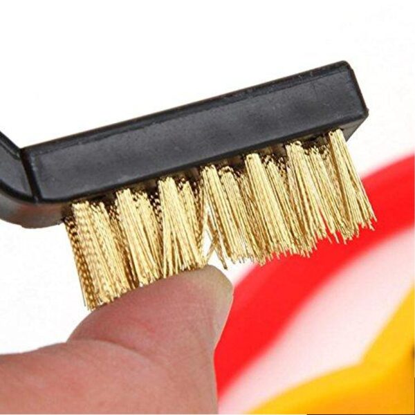 3 Pc Mini Wire Brush Set (Brass, Nylon, Stainless Steel Bristles) (X588) - Image 4