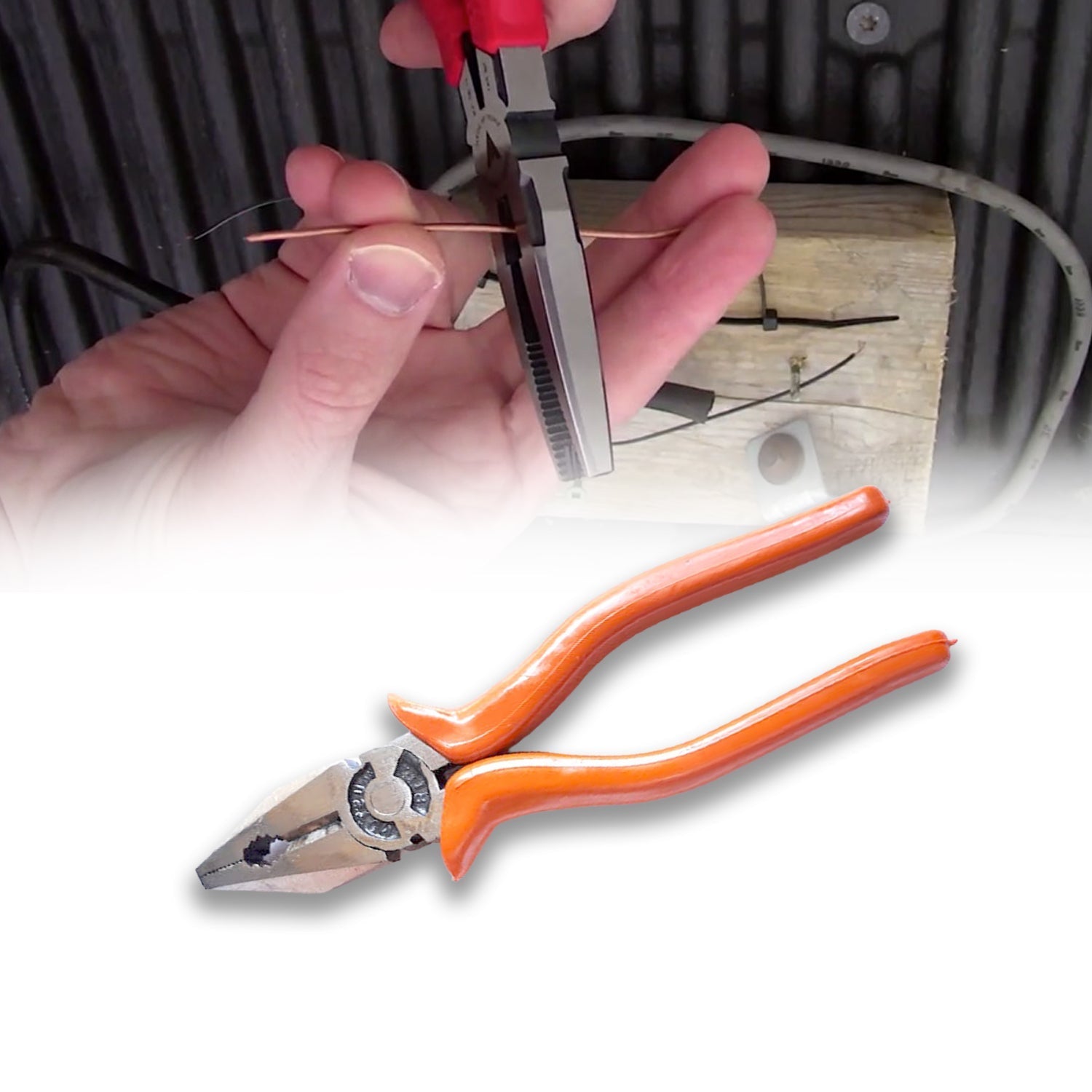 Heavy Duty Combination Plier Wire Cutters - Image 3