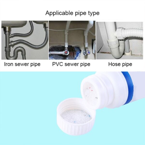 POWERFUL SINK AND DRAIN CLEANER, PORTABLE POWDER CLEANING TOOL SUPER CLOG REMOVER CHEMICAL POWDER AGENT - Image 3
