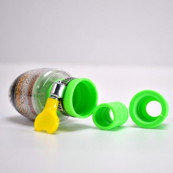 Water Faucet, Clean Purifier Filter Cartridge Water Tap, Upgrade Universal Interface Faucet Filter (Six Layer Purifier) (X496)