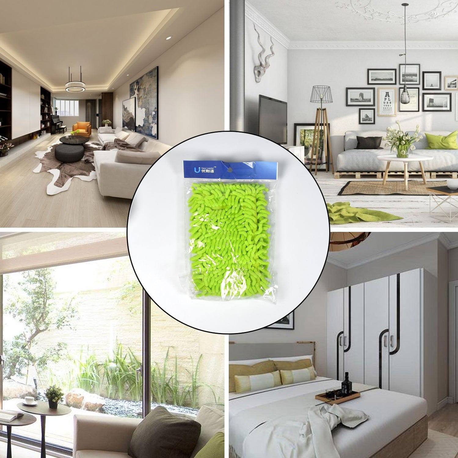 Microfiber Mop with Extendable Handle for Home & Office Cleaning - Image 4