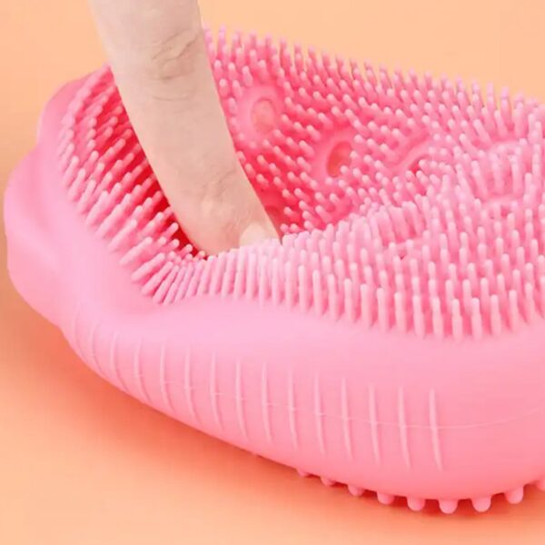 Silicone Super Soft Silicone Bath Brush Double-Sided Body Scrubber Brush for Deep Cleasing Exfoliating, Ultra-Soft Scrubber(1 pc) - Image 6