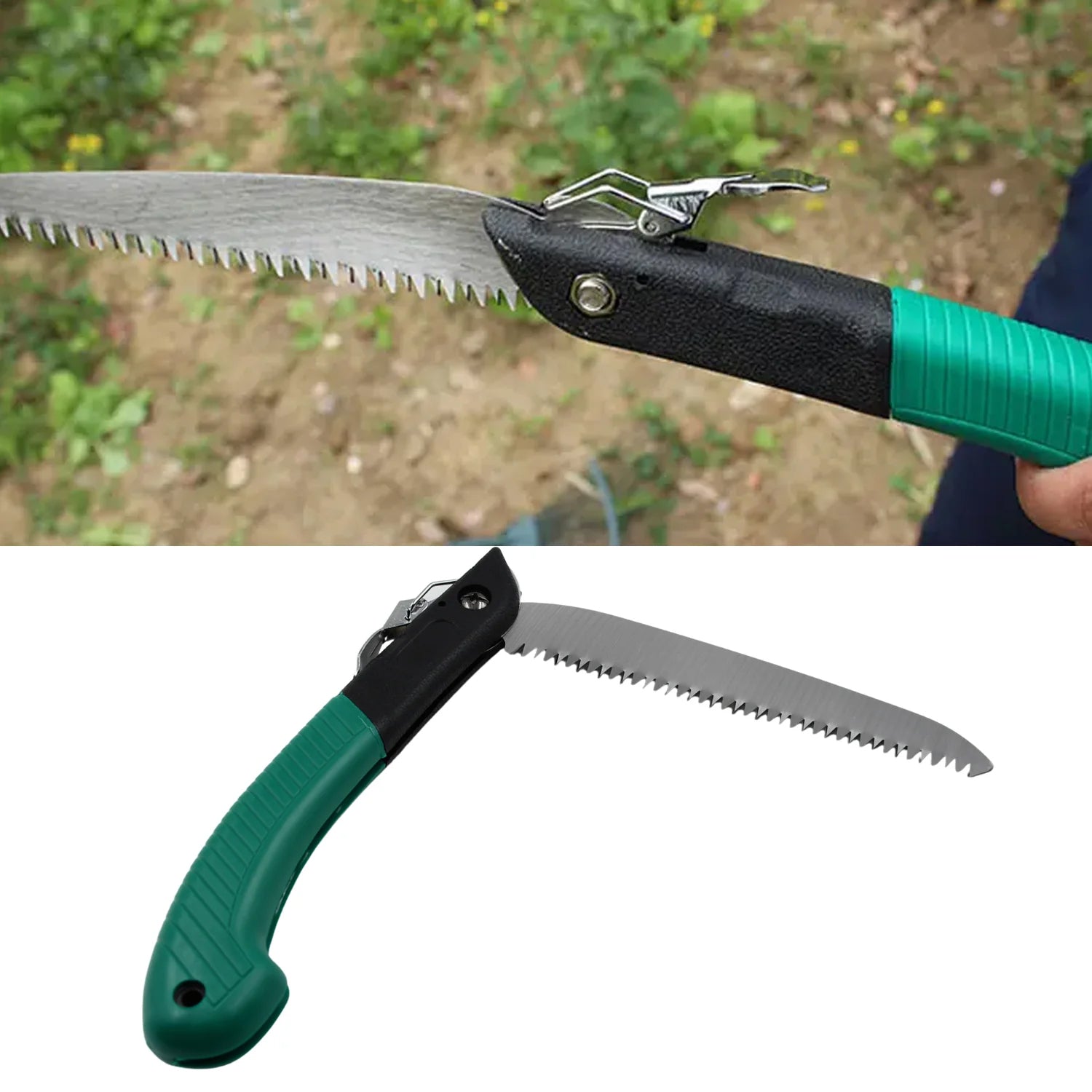 Folding Handsaw, Pruning Saws for Tree Trimming Camping, Gardening, Hunting. Cutting Wood, PVC, Bone - Image 5