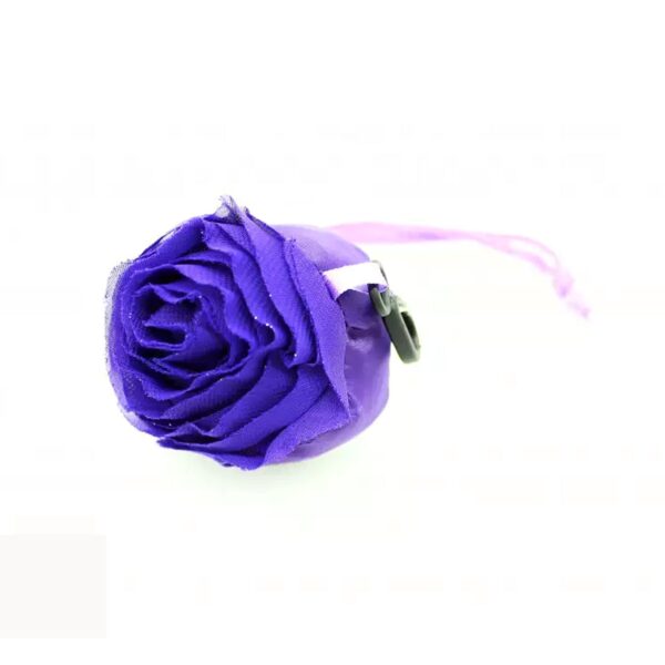 Foldable Nylon Shopping Bag (Rose Design): Reusable, Eco-Friendly (1 Pc) - Image 4