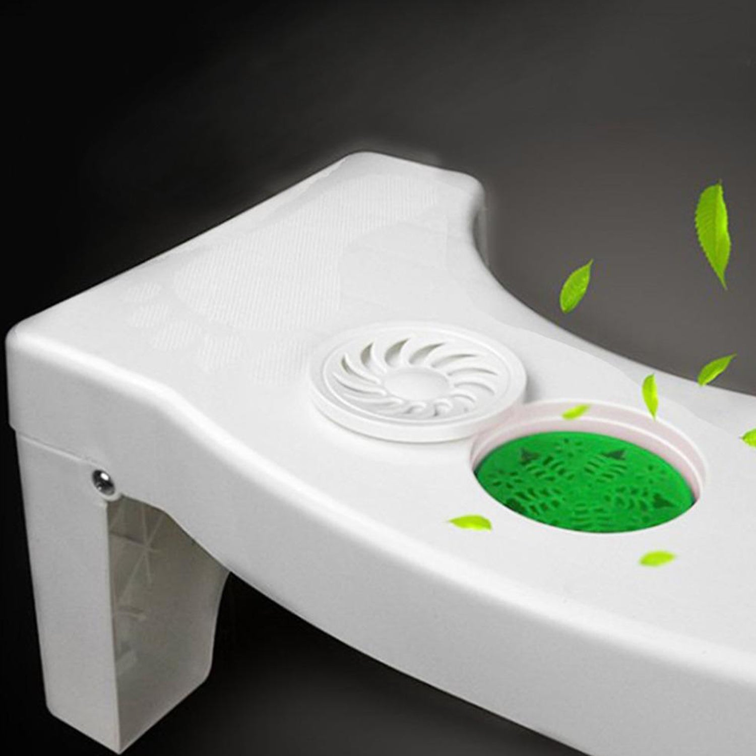 Plastic Non-Slip Folding Toilet Squat Stool - White Color - Image 7