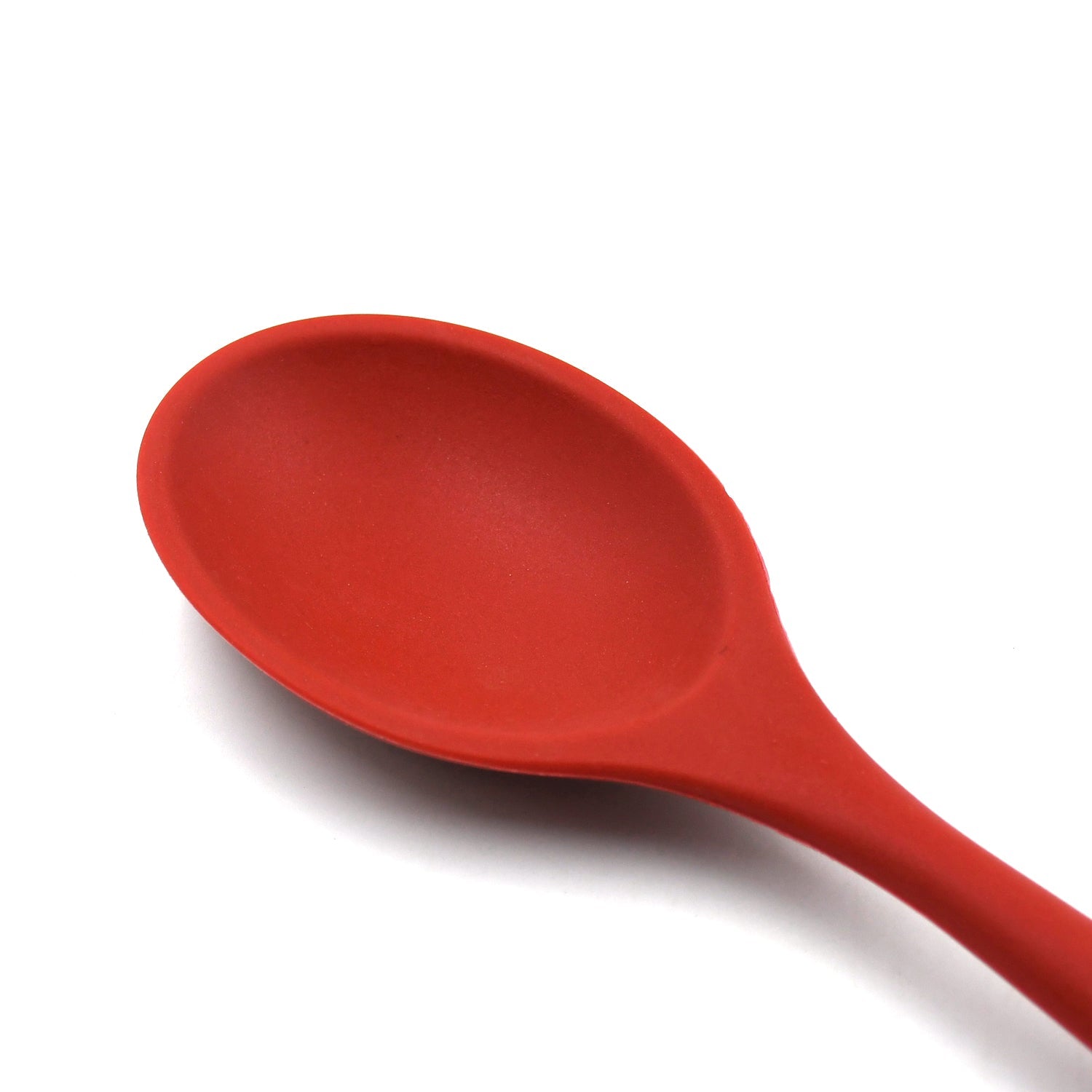 HEAT RESISTANT SILICONE BASTING SPOON NON-STICK SPOON HYGIENIC SOLID COATING COOKWARE KITCHEN TOOLS (27CM) - Image 5