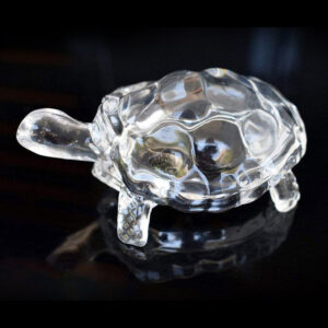 Crystal Glass Turtle-Tortoise for Feng Shui and Vastu (X446)