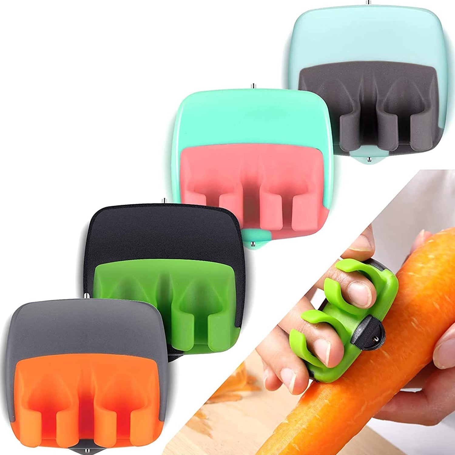 Hand Palm Peeler Fruit Hand Vegetable Peeler Potato with Rubber Finger Grip Kitchen Cooking Tool Cucumber - Image 7