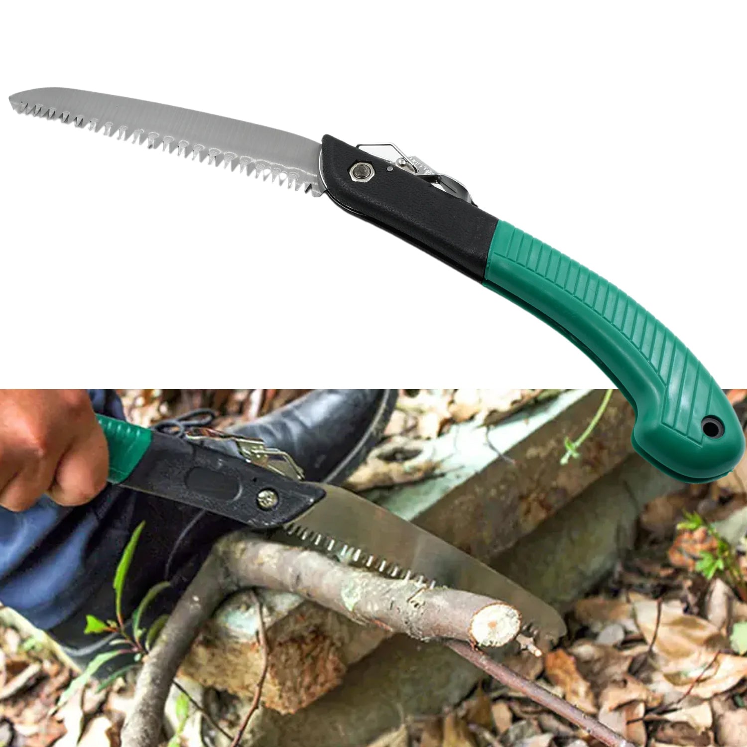 Folding Handsaw, Pruning Saws for Tree Trimming Camping, Gardening, Hunting. Cutting Wood, PVC, Bone - Image 6