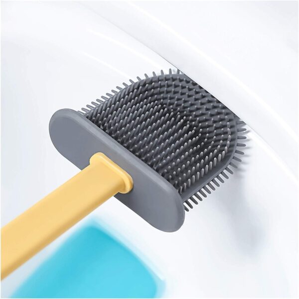 Silicone Toilet Brush with Holder (Without Box) (X602) - Image 2