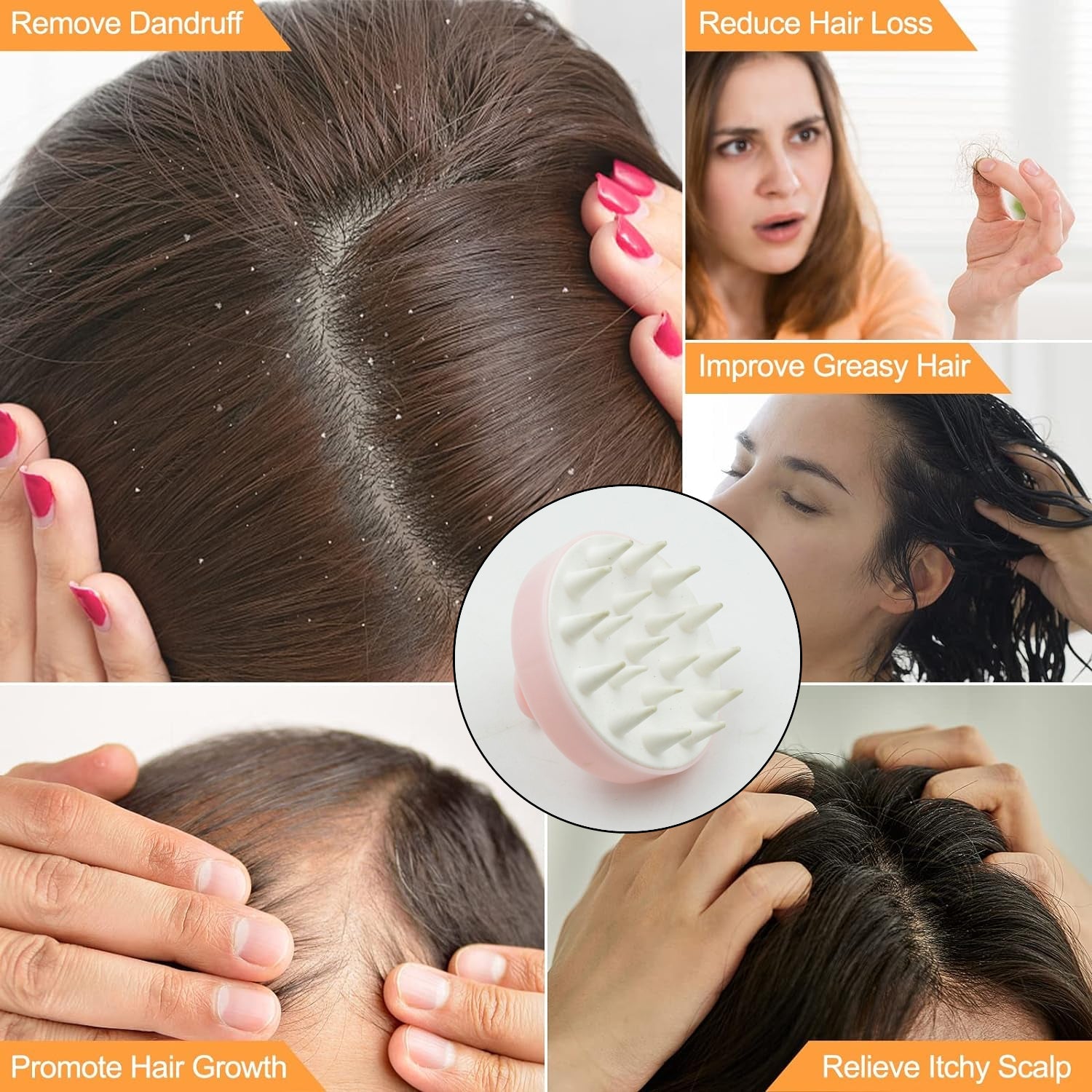Hair Scalp Massager Shampoo Brush (1 Pc) - Image 3