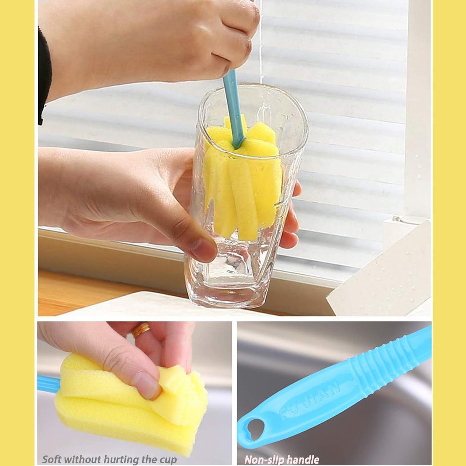 Sponge Head Household Kitchen Cleaning Tool (20Cm) - Image 3