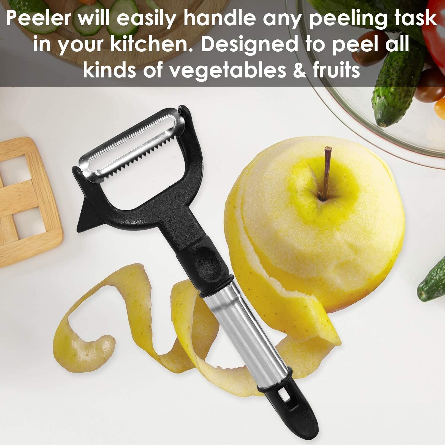 2-in-1 Double Julienne and Vegetable Peeler - Image 7